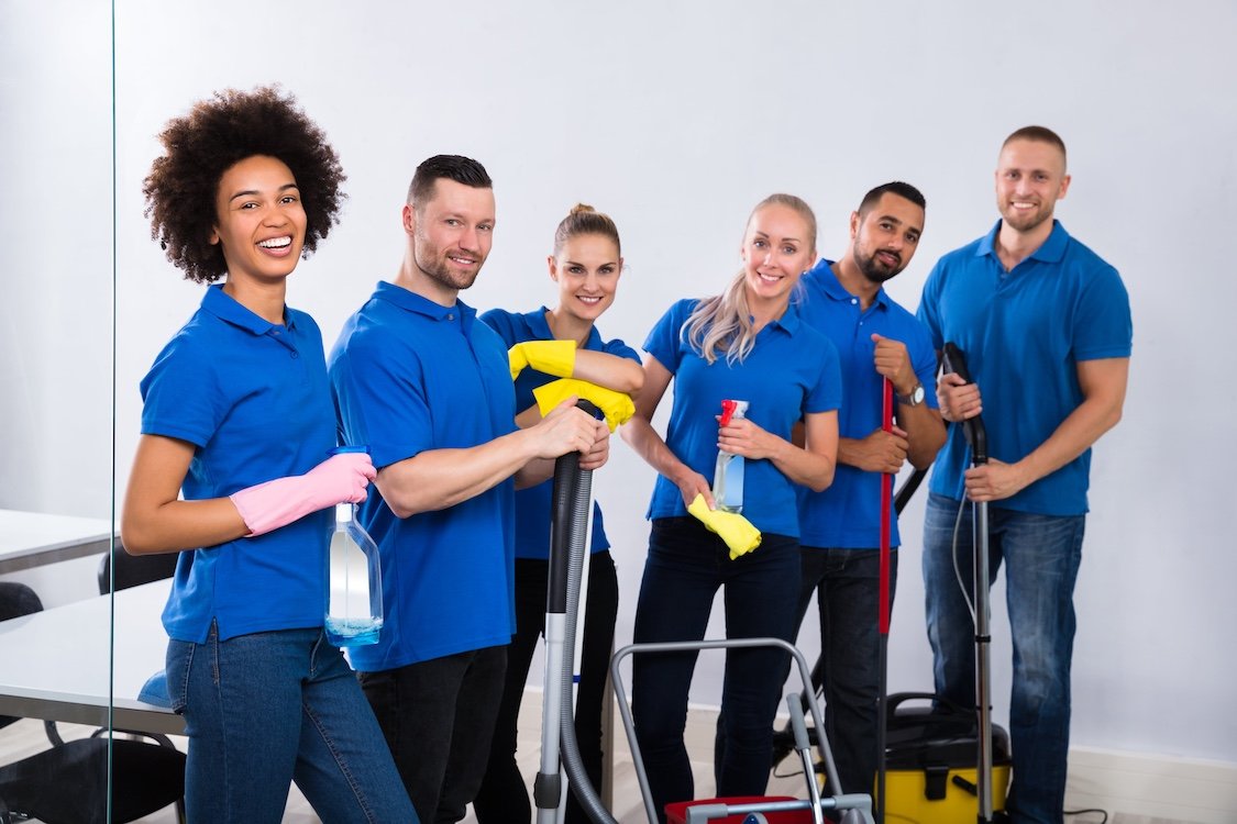 Commercial cleaning professionals