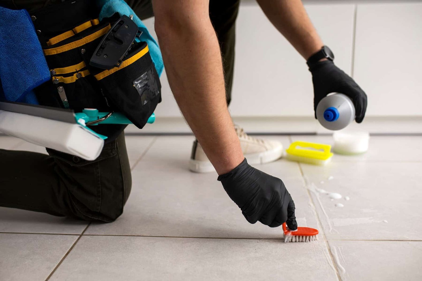 cleaning grout