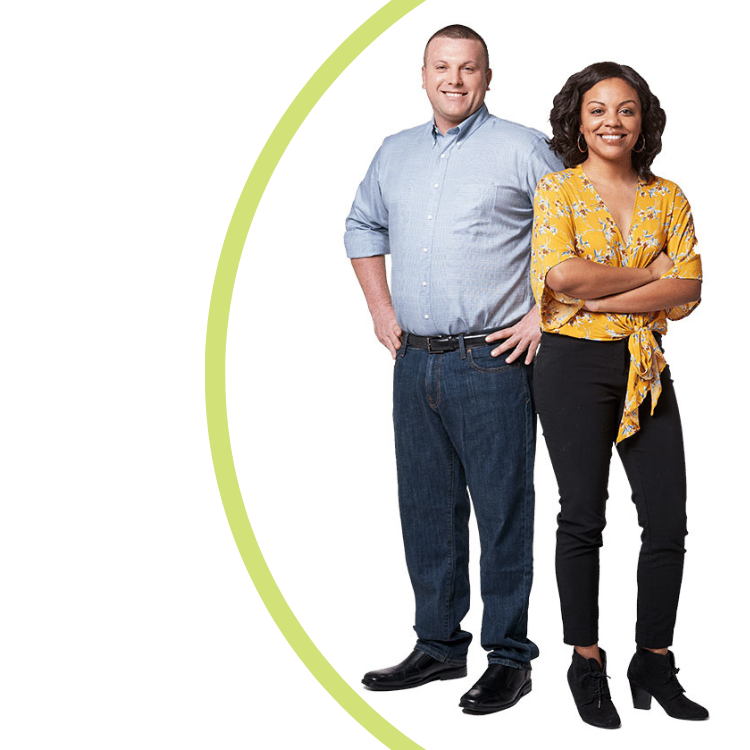 two JAN-PRO Cleaning & Disinfecting employees posing
